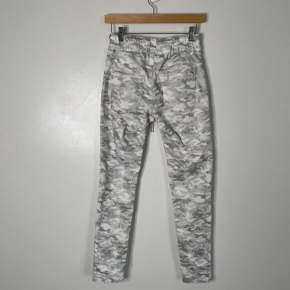 Bevy Flog Jogger Pants Women 25 Gray White Camo Utility Pockets - Picture 4 of 11